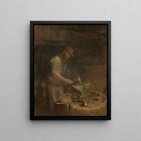 The Metal at Work - Dominik Skutecký — framed artwork on a wall