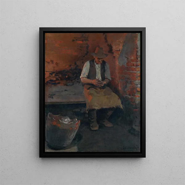 Moment de repos - Dominik Skutecký — framed artwork on a wall