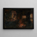 Motif of the Forges of Bystrica - Dominik Skutecký — framed artwork on a wall