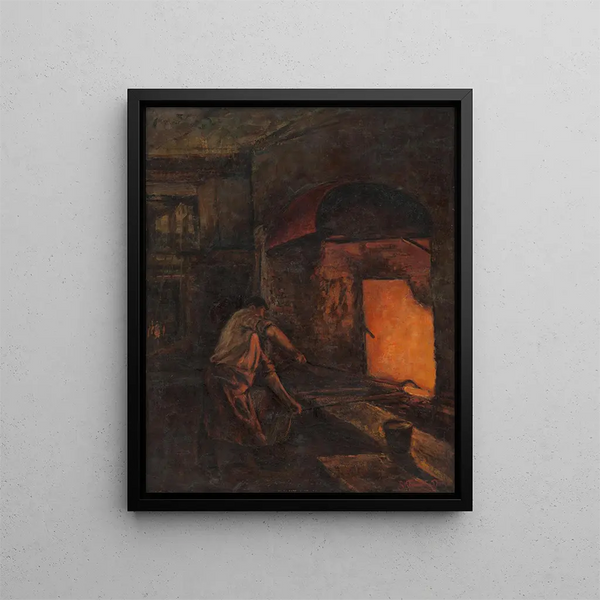 Faire tourner la chaudière - Dominik Skutecký — framed artwork on a wall
