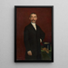 Portrait of Ján Slivka - Dominik Skutecký — framed artwork on a wall