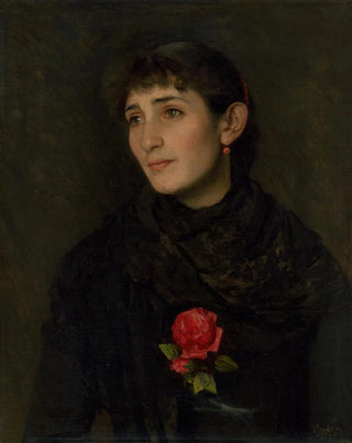 Portrait of the artist's wife - Dominik Skutecký — artwork view