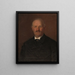 Portrait starieho moi - Dominik Skutecký — framed artwork on a wall