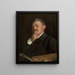 Self-portrait - Dominik Skutecký — framed artwork on a wall