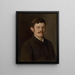 Self-portrait of the artist - Dominik Skutecký — framed artwork on a wall