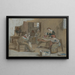 À la plus belle Étude pour une peinture - Dominik Skutecký — framed artwork on a wall