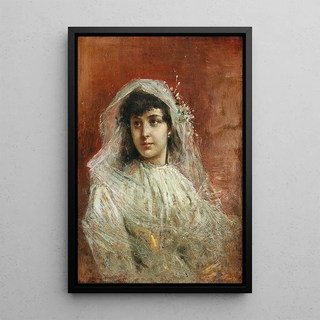 The Morning of the Wedding - Dominik Skutecký — framed artwork on a wall
