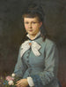 an artist's daughter wearing a gray dress - Dominik Weber — artwork view