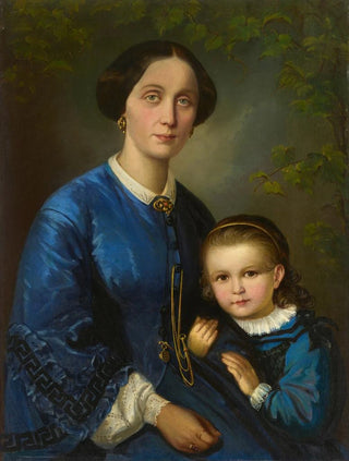 a woman with her little girl - Dominik Weber — artwork view