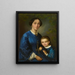 a woman with her little girl - Dominik Weber — framed artwork on a wall