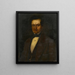 Portrait of the Fribourg merchant Heinrich Heydt - Dominik Weber — framed artwork on a wall