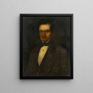 Portrait of the Fribourg merchant Heinrich Heydt - Dominik Weber — framed artwork on a wall