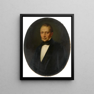 Portrait of Joseph Alexandre Krebs III - Dominik Weber — framed artwork on a wall