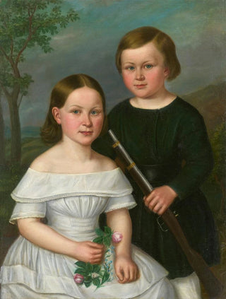 Portrait of Two Children - Dominik Weber — artwork view