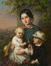 Portrait of a Young Woman with Two Children - Dominik Weber — artwork view