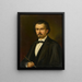 Self-portrait Painting - Dominik Weber — framed artwork on a wall