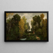Forest in Fontainebleau - Dominique Adolphe Grenet de Joigny — framed artwork on a wall