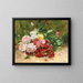 Nature morte avec des roses - Dominique Hubert Rozier — framed artwork on a wall