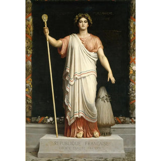 Reproduction of the painting La République - Dominique Louis Papety