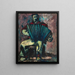 Accordion Player - Donald Forbes — framed artwork on a wall