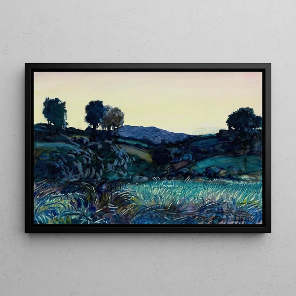 After the glow - Donald Shaw MacLaughlan — framed artwork on a wall