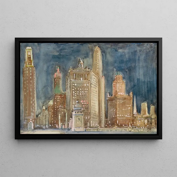 Chicago, London Guaranty Building - Donald Shaw MacLaughlan — framed artwork on a wall