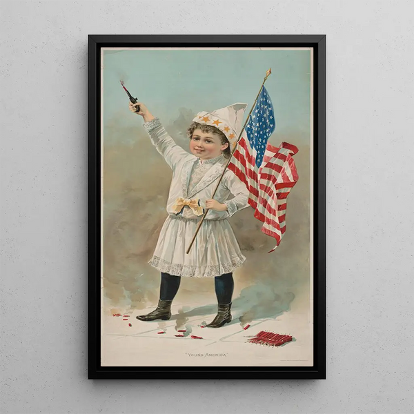 Young America - Donaldson Brothers — framed artwork on a wall