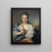 Madame de Sèvres en Hb - Donat Nonnotte — framed artwork on a wall
