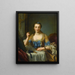 Portrait of the Marquise de Gast - Donat Nonnotte — framed artwork on a wall