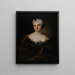 Portrait of anonymous woman - Donatien Nonotte — framed artwork on a wall