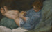 a sleeping boy holding an apple - Donato Creti — artwork view