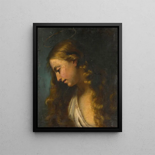 Marie-Madeleine - Donato Creti — framed artwork on a wall