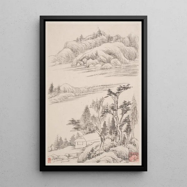 Reproduction of the painting Landscapes after the Old Masters Pl1 - Dong Qichang