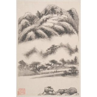 Reproduction of the painting Landscapes after the Old Masters Pl5 - Dong Qichang