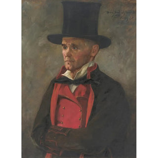 Portrait of a man from the Black Forest wearing a top hat - Dora Arndt-Raschid — artwork view