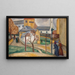 Rue de Village Parfois en Hiver - Dora Bromberger — framed artwork on a wall