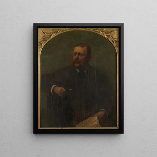 Laurence Hutton 1843-1904 - Dora Wheeler Keith — framed artwork on a wall