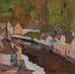 Dorf am Fluss II - Egon Schiele — artwork view