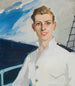 Portrait of Captain Robert H. H. Harris aboard the Empire Mace - Dorothy Carleton Smyth — artwork view