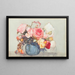 Roses and Berries - Dorothy Richmond — framed artwork on a wall