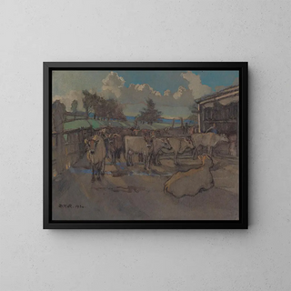 Les sept premières des soixante-dix traites du soir - Dorothy Richmond — framed artwork on a wall