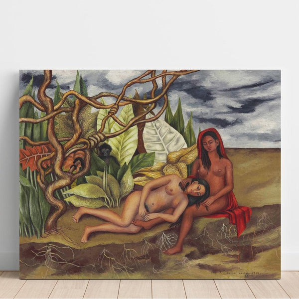 Reproduction of the painting of Nude Back in the Forest (The Earth Itself) - Frida Kahlo