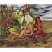 Reproduction of the painting of Nude Back in the Forest (The Earth Itself) - Frida Kahlo