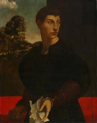 Portrait of a Young Man - Dosso Dossi — artwork view