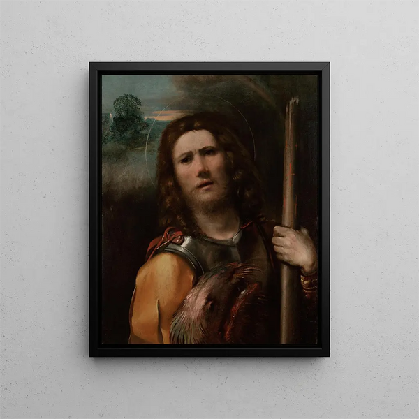 Saint George Painting - Dosso Dossi — framed artwork on a wall