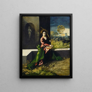 Sainte Lucrèce - Dosso Dossi — framed artwork on a wall