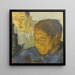 Double portrait painting - Alexandre Jacovleff — framed artwork on a wall