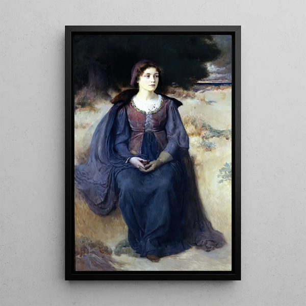La rêverie des jeunes filles - Douglas Volk — framed artwork on a wall