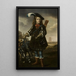 Reproduction of the painting Portrait of a Boy in Hunting Attire - Douwe Juwes de Dowe