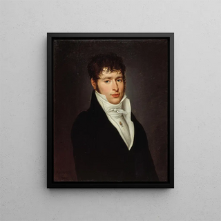 Portrait painting presumed of Jean Elleviou - Désiré Adélaïde Charles Maignen de Sainte-Marie — framed artwork on a wall